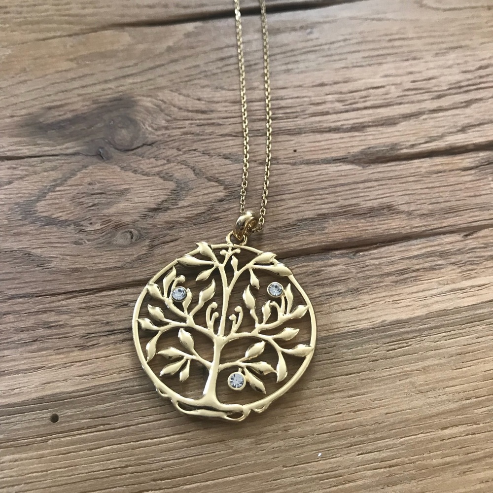 BCBG long necklace with gold charm
